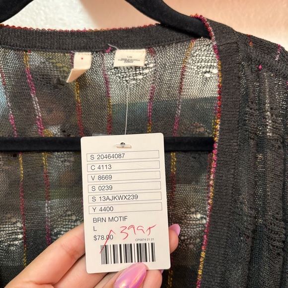 NWT Anthropologie Moth Cardigan Short Sleeve Size Large - Picture 3 of 6